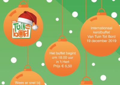VTTB Kerst-buffet op 19 december in ‘t Hert
